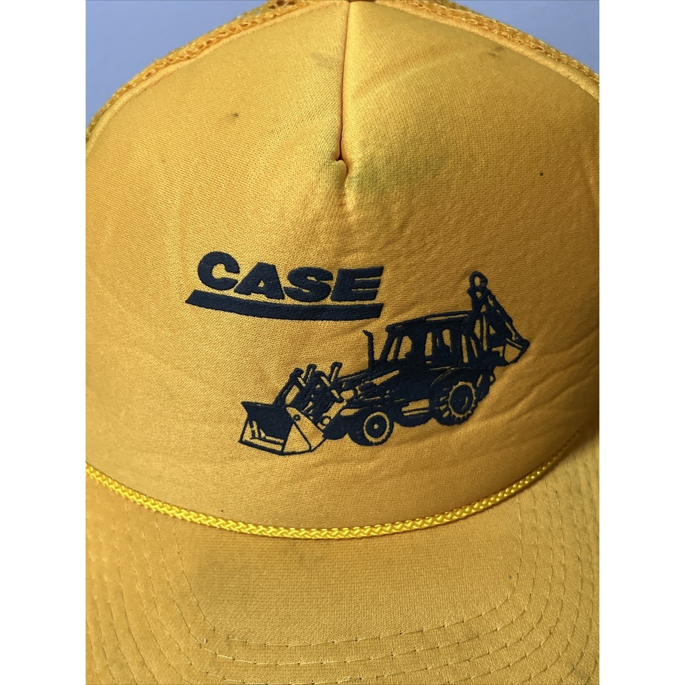 VTG Case Loader Backhoe Mesh Snapback Trucker Hat… - image 10